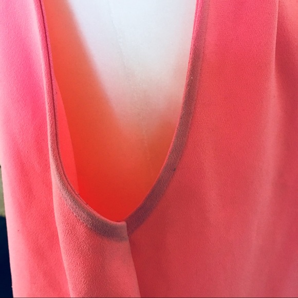 Loft Pink Tank Orange Color Block - Picture 6 of 8
